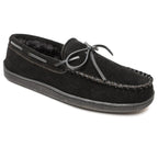 Minnetonka Pile Lined Hardsole Suede - Mens Slipper