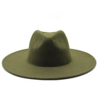Modern Classic Felt Fedora – Stylish Wide Brim Wool Hat for Men and Women