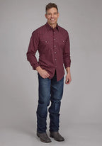 Roper 2174 Arrow Print (Red) - Men's Western Shirt