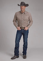 Roper 2250 Stretch Foulard (Wine) - Men's Western Shirt