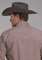 Roper 2250 Stretch Foulard (Wine) - Men's Western Shirt