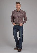 Roper Fall River Ginger Foulard (Brown) - Men's Western Shirt