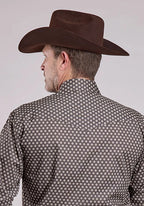 Roper 2594 Stretch Foulard (Grey) - Men's Western Shirt