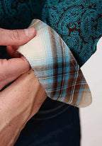 Roper 1377 Agave Paisley (Blue) - Men's Western Shirt