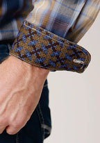 Roper 1842 Ranch Plaid (Blue) - Men's Western Shirt
