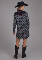 Roper 2133 Black Ikat (Black) - Women's Dress