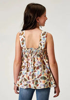 Roper Feather Toss (Multi) - Girl's Western Tank