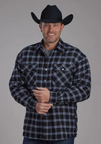 Roper 2205 Flannel (Black) - Men's Shirt Jacket