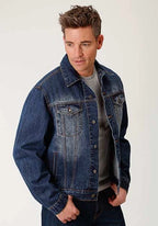 Roper Rangegear (Medium Wash) - Men's Denim Jacket