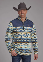 Roper 2321 Aztec (Navy) - Men's Fleece Pullover