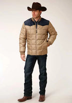 Roper 1473 Poly Filled (Navy/Khaki) - Men's Jacket