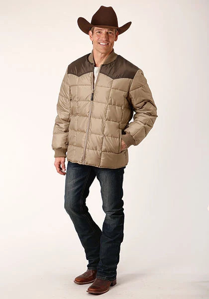 Roper 1473 Poly Filled (Brown/Khaki) - Men's Jacket