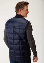 Roper 1473 Poly Filled (Navy) - Men's Vest