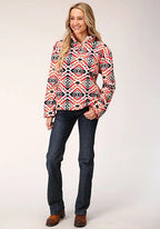 Roper 1350 Polar Print (Multi) - Women's Fleece Pullover