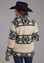 Roper 2260 Aztec (Cream) - Women's Fleece Pullover