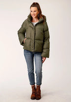 Roper 1744 Puffer (Green) - Women's Nylon Jacket