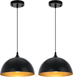 2 Farmhouse Dome Pendant Lights