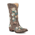 Roper Riley Floral (Brown) - Women's Cowgirl Boot
