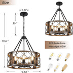 Farmhouse Round Chandelier