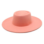 Ella Wide Brim Wool Jazz Hat – Stylish Felt Hat in 16 Colors