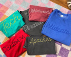 Custom Chain Embriodery  Sweatshirt or Tee
