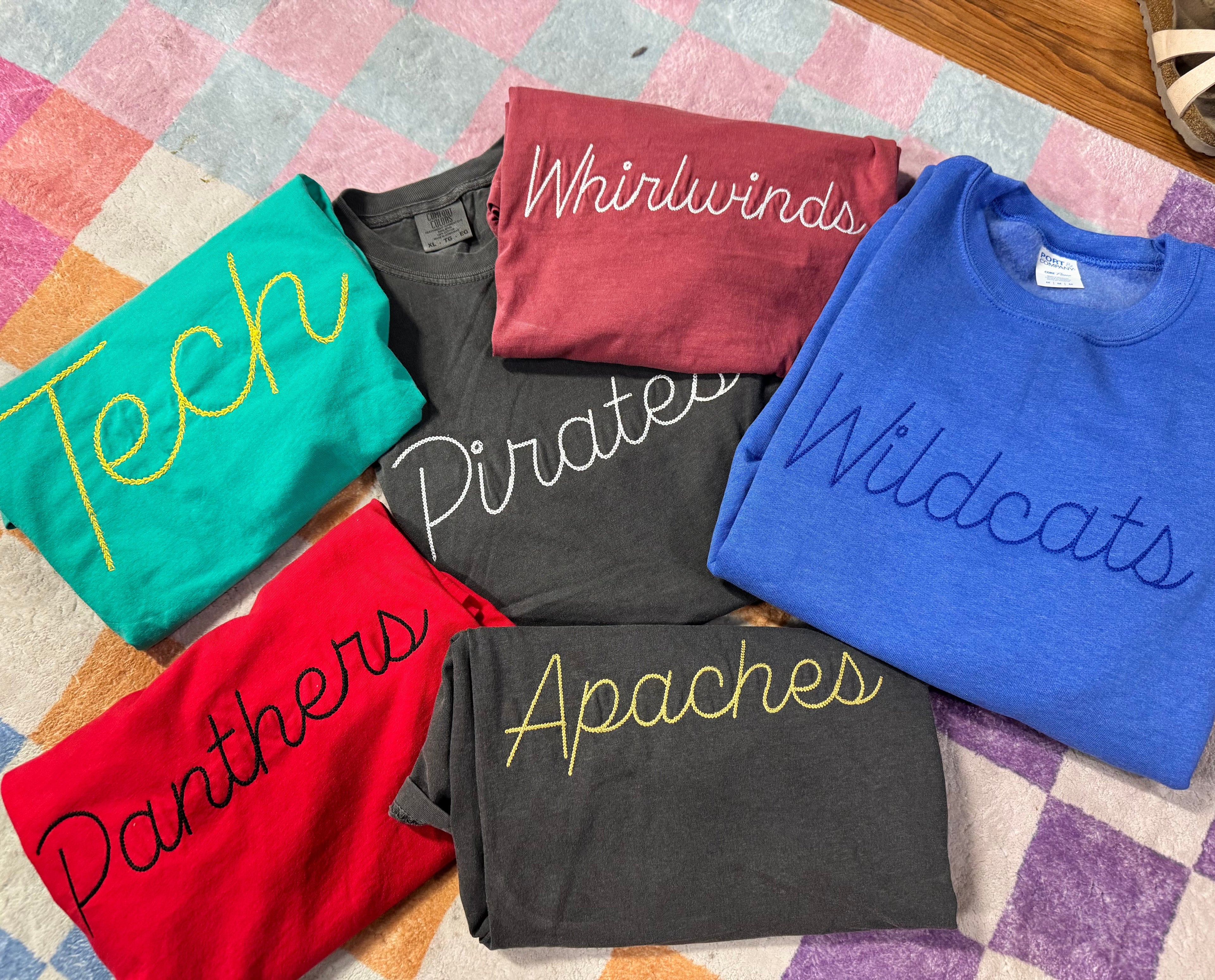 Custom Chain Embriodery  Sweatshirt or Tee