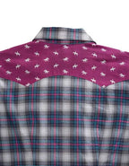 Tin Haul 00167 Star Ombre Plaid (Blue) - Women's Western Shirt
