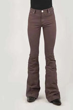 Tin Haul Libby High Raise Flare (Brown) - Women's Jeans