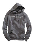 Tin Haul Script Print (Grey) - Women's Hoodie Sweatshirt