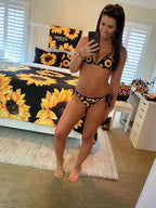Sunflower Triangle Bikini