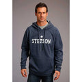 Stetson Large Star Logo (Navy Heather) - Men's Hoodie Sweatshirt
