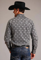 Stetson Classic Medallion (Black) - Men's Western Shirt