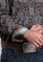 Stetson 2575 Fall Paisley (Brown) - Men's Western Shirt