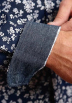 Stetson Frontier Floral (Blue) - Men's Western Shirt