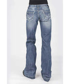 Stetson 214 Trouser Fit Bleached w/ X Pocket- Women's Jeans