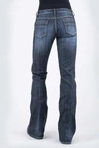 Stetson 816 Classic Boot Cut Zig Zag Pocket ( Denim Dark Wash )- Women's Jeans