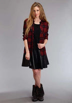 Stetson Solid Lamb (Black) - Women's Leather Skirt