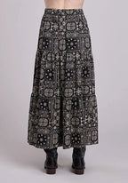 Stetson Bandana Patchwork (Black) - Women's Skirt