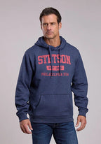 Stetson Red Philadelphia USA Logo (Blue) - Men's Hoodie Sweatshirt