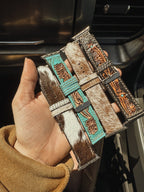 Cowhide Watch Band: Black