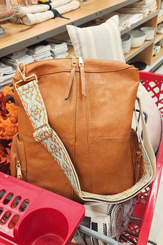 Charis Convertible Vegan Leather Backpack – 2 Strap Set