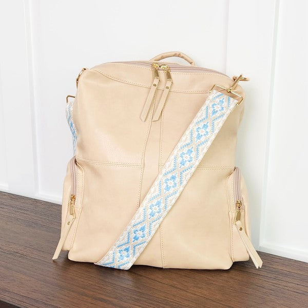 Charis Convertible Vegan Leather Backpack – 2 Strap Set