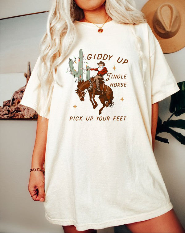Giddy Up Jingle Horse Boutique Tee