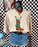 Hairstylist boots Tee