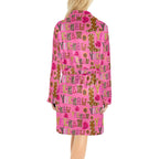Pink Yeehaw Women's Western Bath Robe