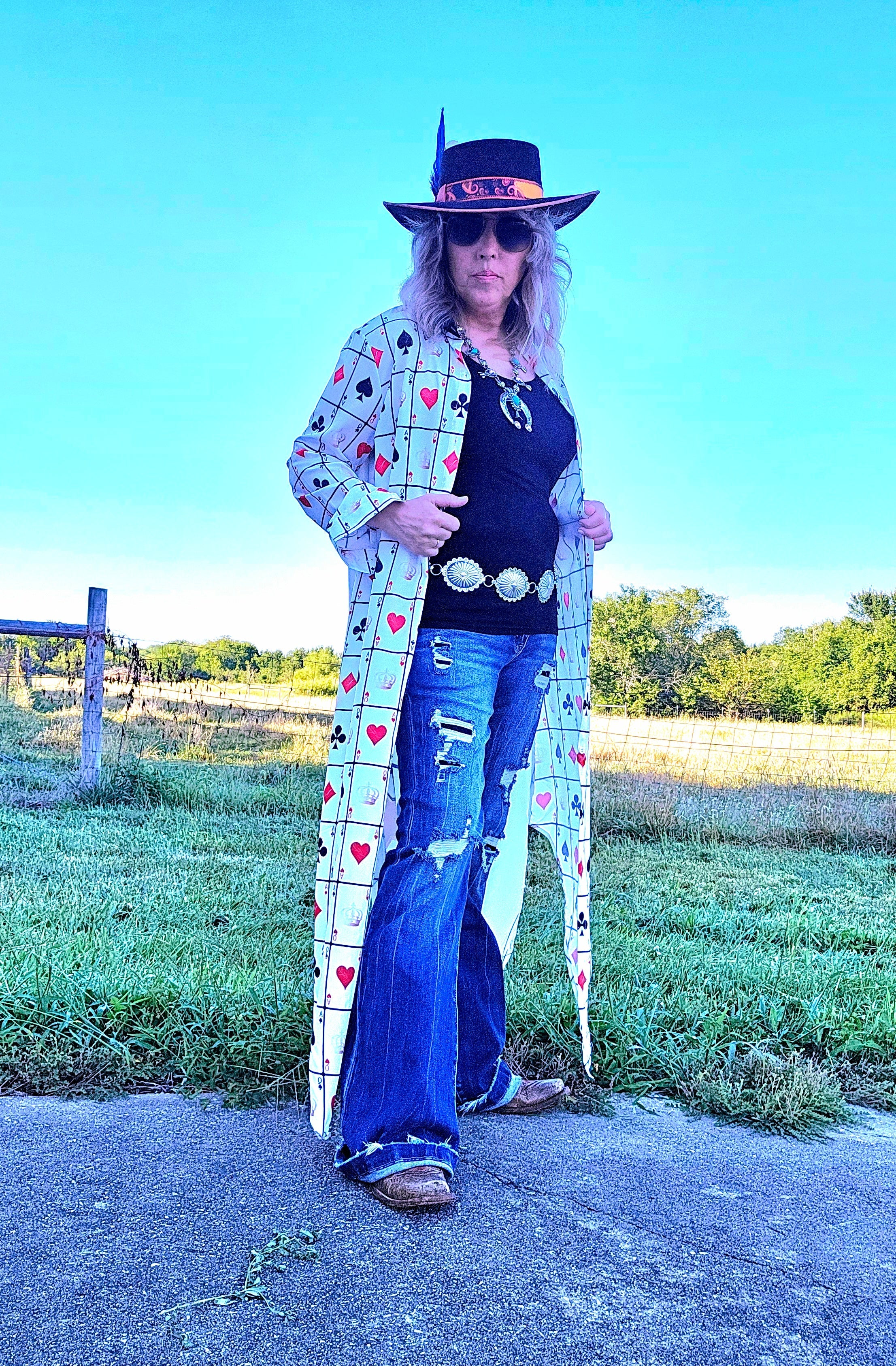 Baha Ranch Viva Las Vegas Rodeo Women's Western Duster Dress