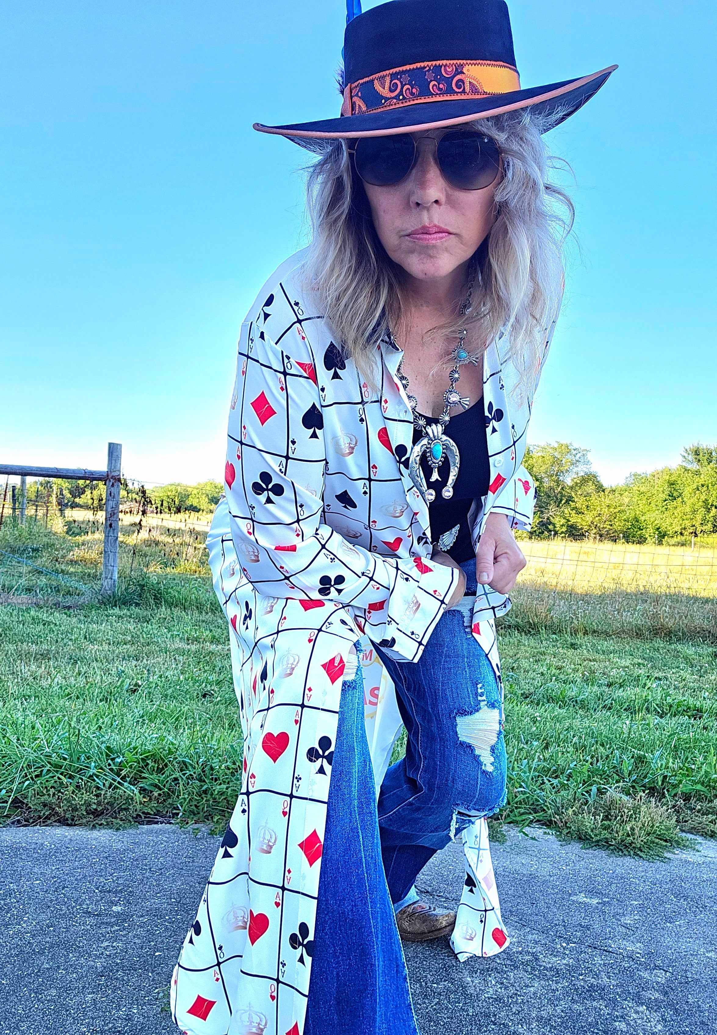 Baha Ranch Viva Las Vegas Rodeo Women's Western Duster Dress