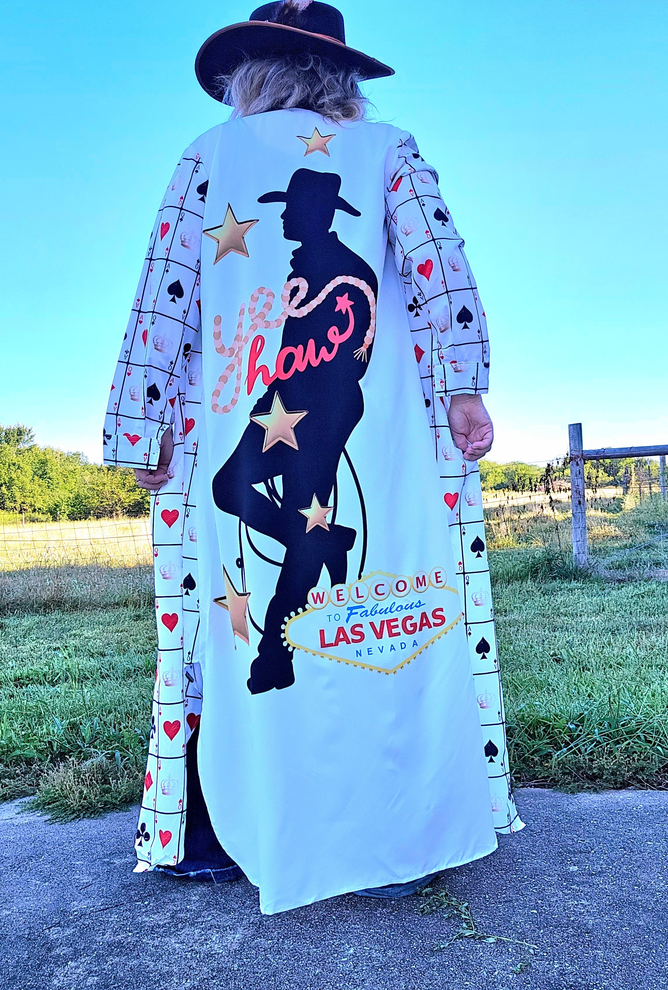 Baha Ranch Viva Las Vegas Rodeo Women's Western Duster Dress