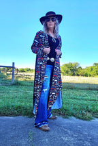 Baha Ranch Rodeo Vegas Women's Western Duster Dress