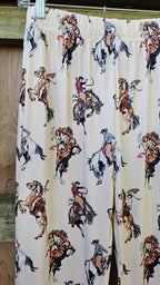 Baha Ranch Vintage Rodeo Cowgirl Flare Pants